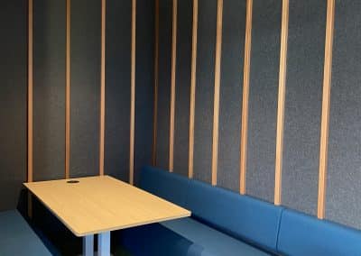 Booth Seating & Wall Panels in Office Space